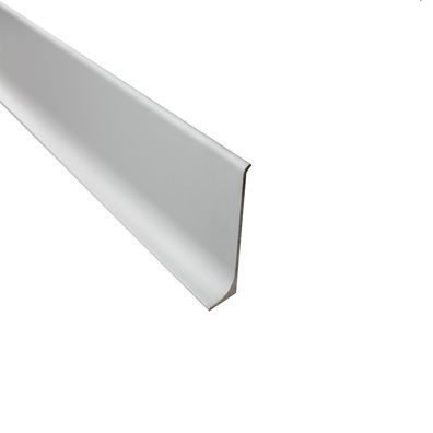 Alu Sockelleiste Fußbodenleisten silber schwarz matt poliert 200cm 60mm