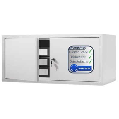 Schrankerweiterung Aktenschrank mit 2 Flügeltüren Zusatzschrank für Büroschrank