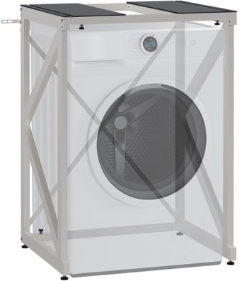 Stapelgestell für Wäschetrockner auf Waschmaschine RALF Weiß Stahlgestell 300kg