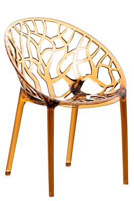 Stapelstuhl DENVER Kunststoff Bernstein 59x60x80 cm Stapelstühle Esszimmerstühle