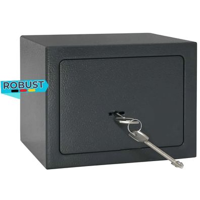 Tresor KODO Schloss Dunkelgrau 23x17x17cm Stahl Safe Tresor für Zuhause