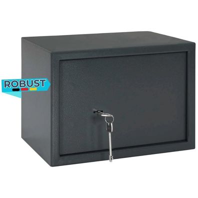 Tresor KODO Schloss Dunkelgrau 35x25x25cm Stahl Safe Tresor für Zuhause