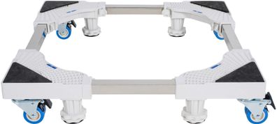 Waschmaschinen Untergestell BART Weiß 4 Füße 4 Rollen für 350kg Universal