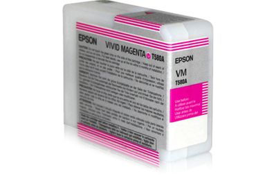 Epson Tintenpatrone vivid magenta T 580 80 ml T 580A