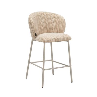 Bronx71 Barhocker Milo Chenille beige/taupe 70 cm