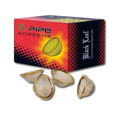 Black Leaf Schüsselsiebe - 5 Stück - Ø 20mm