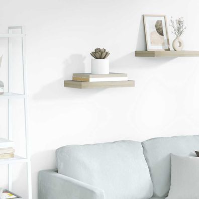 vidaXL Schwebendes Wandregal Eichefarben 40x23x3,8 cm MDF