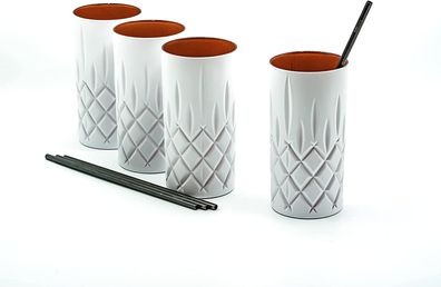 Nachtmann Noblesse 4er-Set Set White Edition Longdrinkgläser 375 ml I spülmaschine