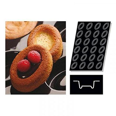 Sambonet Pasticceria Flexipan Form 60x40 24 Savarins oval P0002-P00790-47740-44
