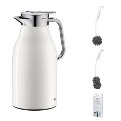 alfi Skyline Isolierkanne 1,5l – Vorteilsset mit Reinigungsbürste CLEAN FIX 30 cm