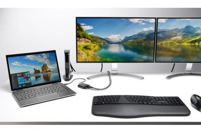 Kensington Pro Fit Ergo Wireless Keyboard - Tastatur - kabellos - 2.4 GHz, Bluetooth