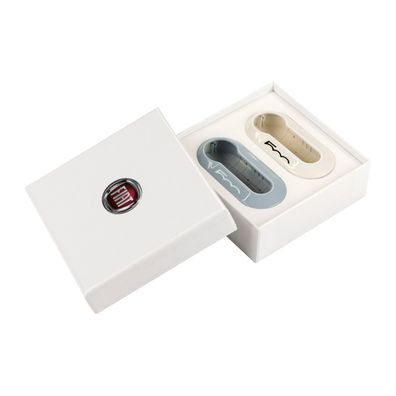 Original Schlüsselcover-Set Fiat 500 ab Bj. 2007 Hellblau + Weiß 50926868