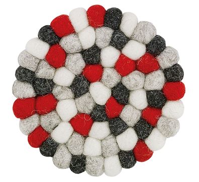 Cilio Glasuntersetzer LANA ROSSO rund 470390