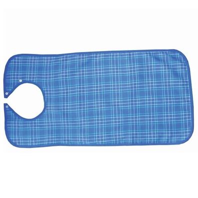 Lätzchen ca. 45 x 90 cm blau-kariert