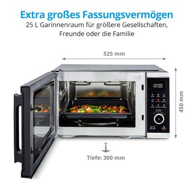 Medion MD 11499 Mikrowelle mit Grill und Heißluftfritteuse 25L