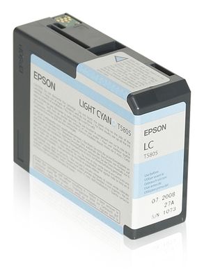 Epson Tintenpatrone light cyan T 580 80 ml T 5805