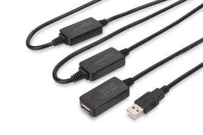 Digitus USB 2.0 Repeater Kabel USB A male / A female, 25 m