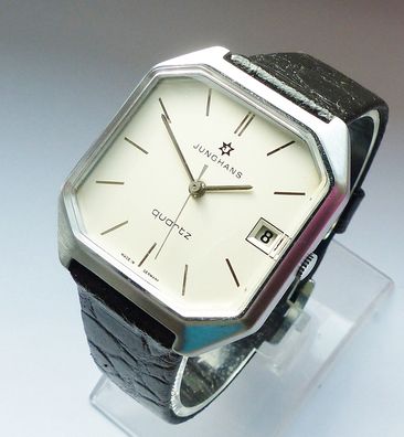 Schöne Junghans Classic Calendar Herren Vintage Armbanduhr ungetragen Neuwertig