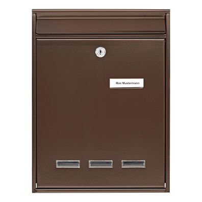 BURG Wächter Briefkasten KÖLN 872 BR Farbe braun