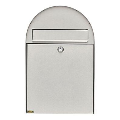 BURG Wächter Briefkasten NORDIC 3680 Ni Farbe Edelstahl mit transparentem Schutzlack