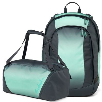satch Set aus air + Sporttasche 26, Gradient Mint, Mädchen & Jungen
