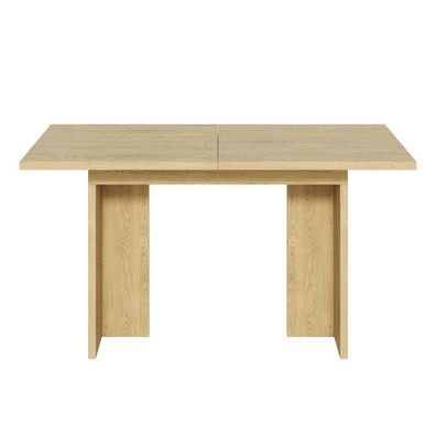 Ausziehbarer Esstisch 140-180x80 cm Eiche MDF für 6-8 Personen