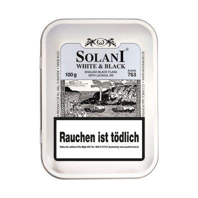 Solani White & Black BLEND 763 Virginia Pfeifentabak Dose à 100g