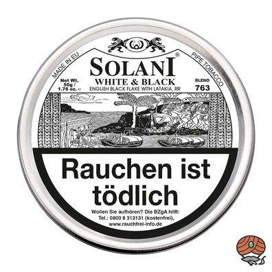 Solani White & Black BLEND 763 Virginia Pfeifentabak Dose à 50g