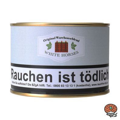 HU Tobacco WHITE HORSES Pfeifentabak 100g Dose