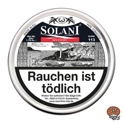 Solani X-Mystery BLEND 113 Virginia Pfeifentabak Dose à 50g