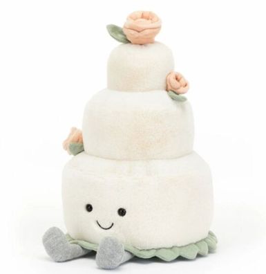 28cm Jellycat Amuseables Hochzeitstorte Plüschtier Kuscheltier Stofftier Spielzeug