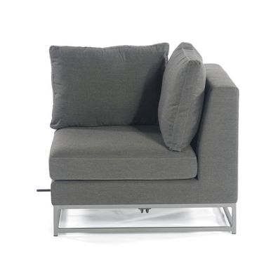 Sonnenpartner Lounge-Eckmodul Unique Aluminium mit Kissen flanell Loungesessel Sunbr