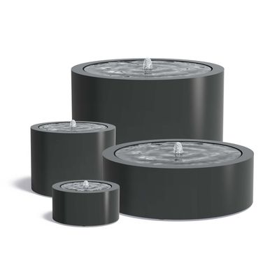 ADEZZ Rond RAL7021 Wassertisch Aluminium ABR - ideal für moderne Gärten - dekorat