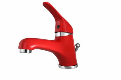 Waschtischarmatur Waschbecken Wasserhahn Bad Armatur Rot