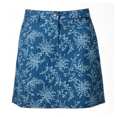 Jack Wolfskin Sonora Skort Hosenrock 2-in-1 Rock Short Damen blau 1505821-7717