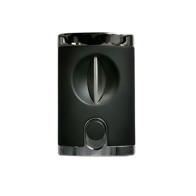 WinJet Zigarrenschneider (Kerb / V-Cutter) Chrom Schwarz / Anthrazit