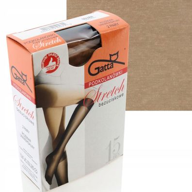 Gatta Stretch Kniestrümpfe 15 DEN nicht komprimierend Universal -2 Paar