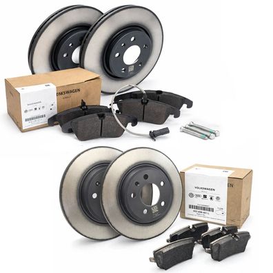 Orig Audi Bremsen Set Bremsscheibe Belege vorne hinten A4 A5 A6 A7 Q5 Ø 320 300mm