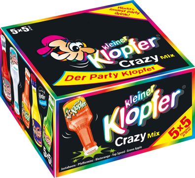 Kleiner Klopfer Crazy Mix Partyshot Likör 16-18 % vol. 25 x 20 ml