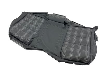 Original VW Golf 6 VI GTD Sitzbezug Rückbank schwarz Karo Stoff Rücksitzbank OE