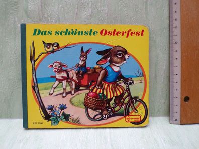 Pestalozzi 1984 Das schönste Osterfest 839 Pappbilderbuch Halbleinen