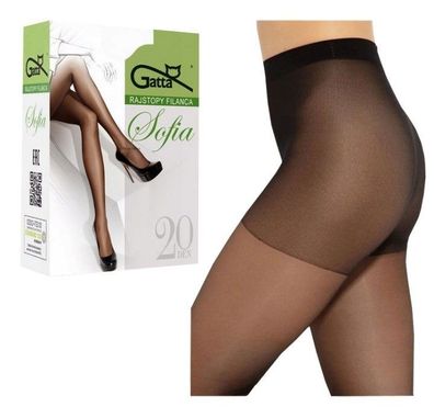 Gatta Sofia 20 DEN Klassische Damen-Strumpfhose matt schwarz, daino