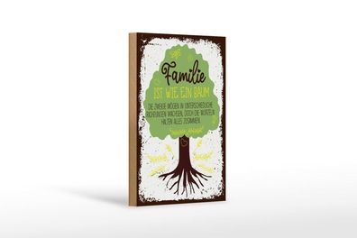 Holzschild Familie ist Baum halten alles Zusammen, 3 verschied Größen, Deko Spruch