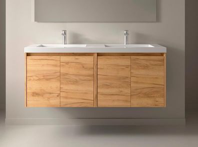 Noja Unterschrank 1400 4 Türen + Waschbecken Eiche Afrika