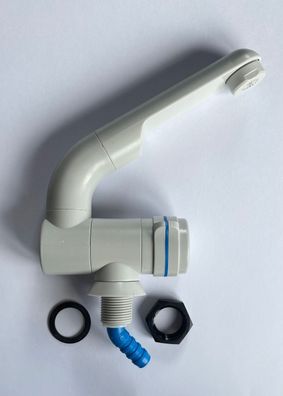 Wasserhahn Compact Hellgrau nur kalt Wohnmobil OHNE Microschalter 60905Lg NEU