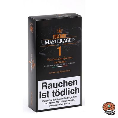 Toscano Master Aged Serie 1 Zigarren aus Italien 10er Schachtel