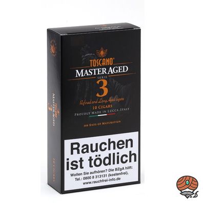 Toscano Master Aged Serie 3 Zigarren aus Italien 10er Schachtel