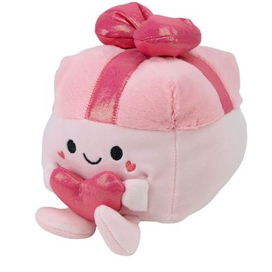 Take Me Home Geschenk rosa Plüsch Geschenkidee Plüschtier mit Herz 19cm
