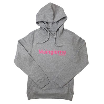 Moingiorno Kapuzenpullover grau-pink goldmarie Hoodie