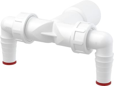 Alcadrain P155Z Doppelanschluss komplett DN40 / DN32 17 –23 mm Schlauchanschluss mit